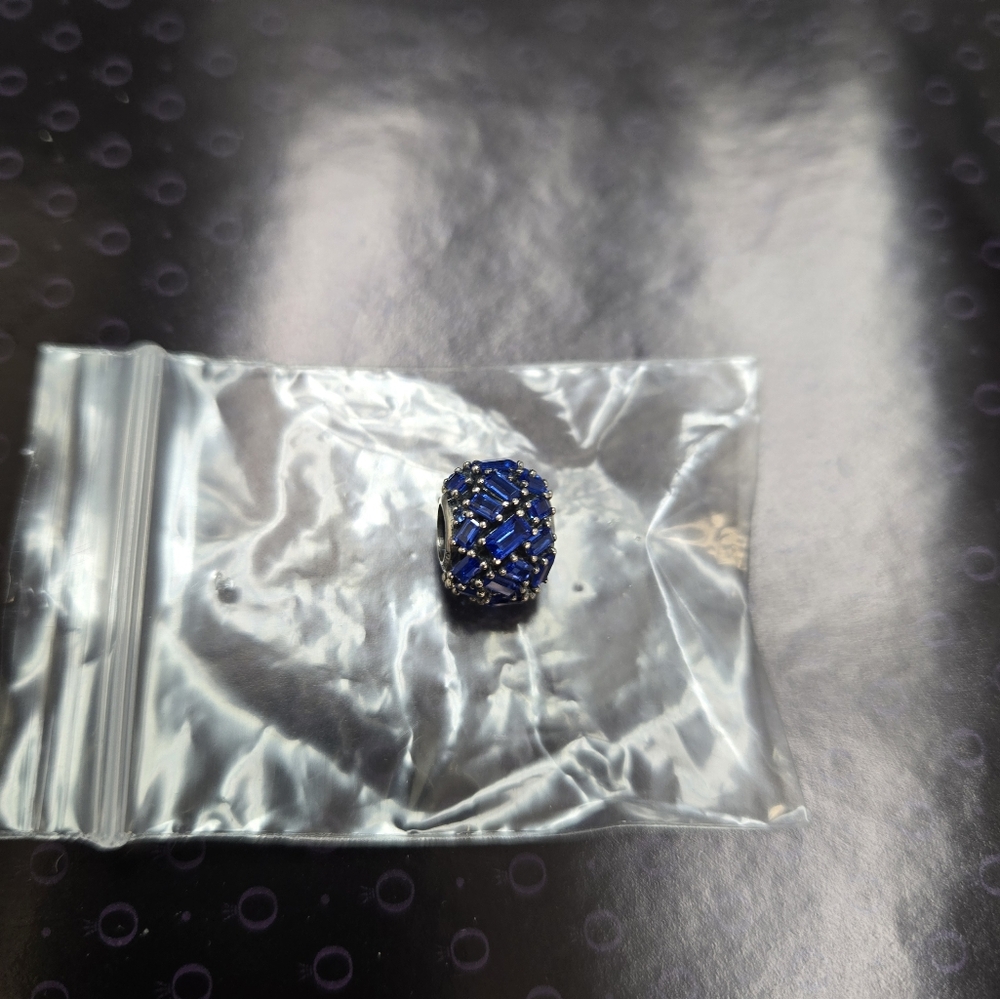 Elegant Blue Silver Women's Ring